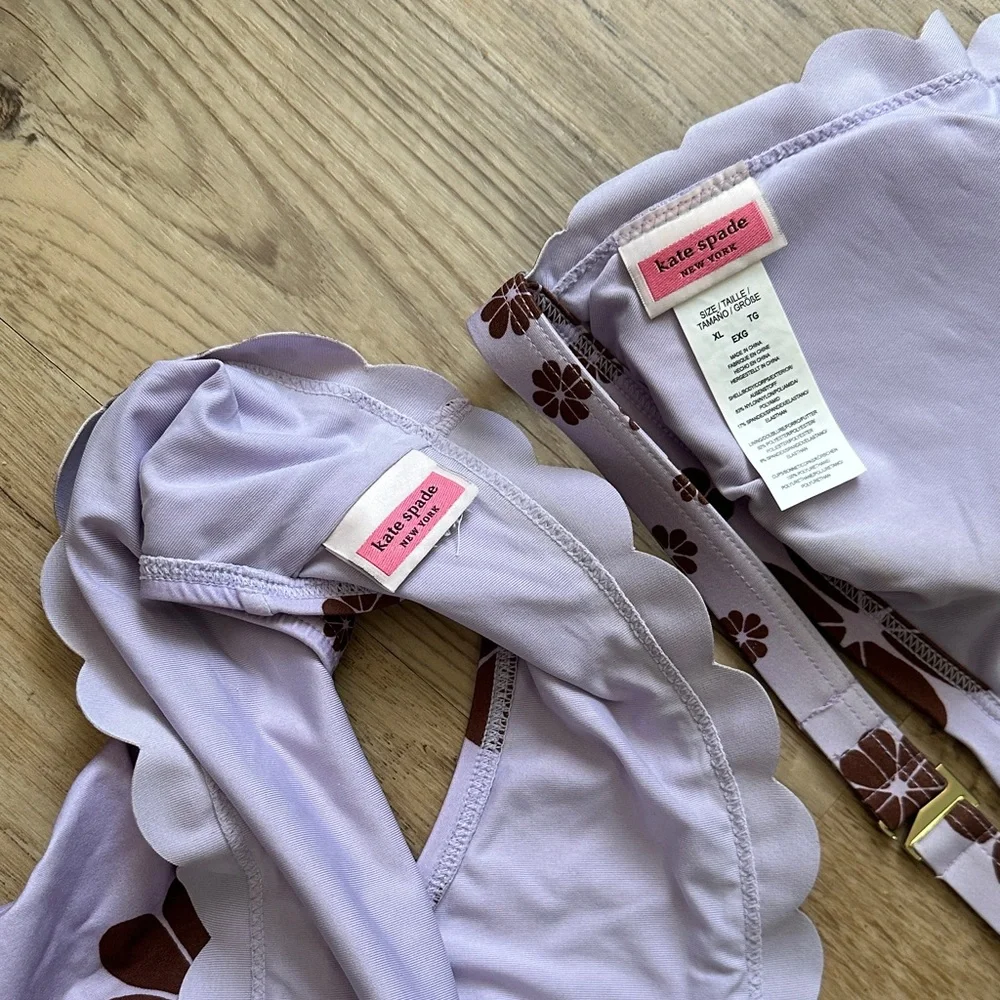 Kate Spade Purple Floral Bikini